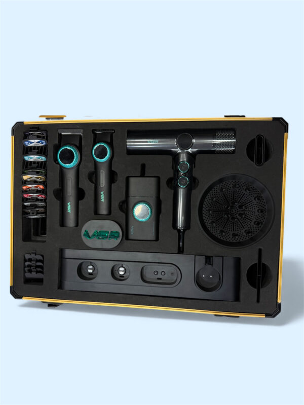 VGR Mr. SUPER POWER Stepless Pro 4-in-1 Barber Series Combo Kit