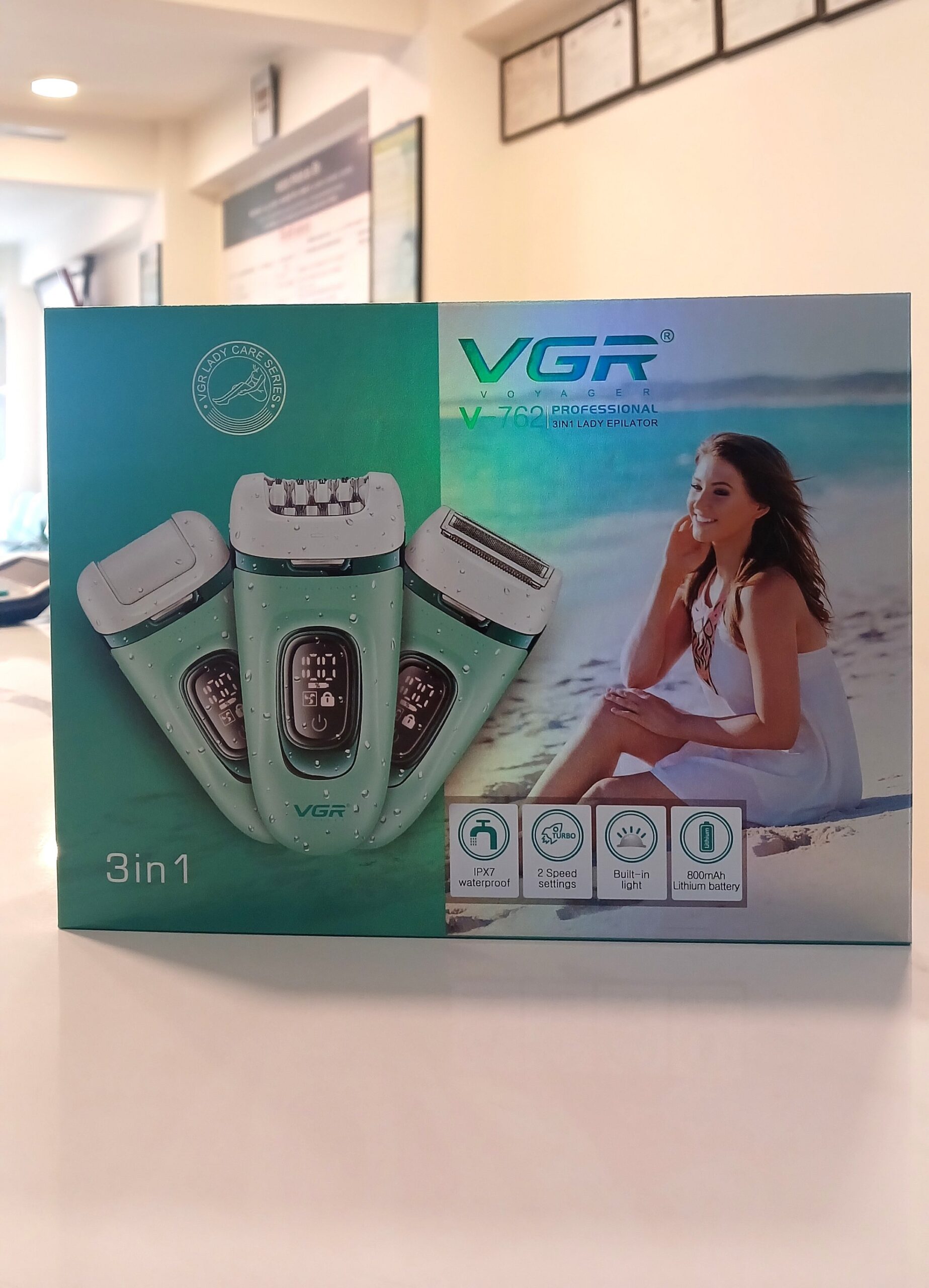 VGR V-762 Professional 3 in 1 Lady Epilator - Image 1