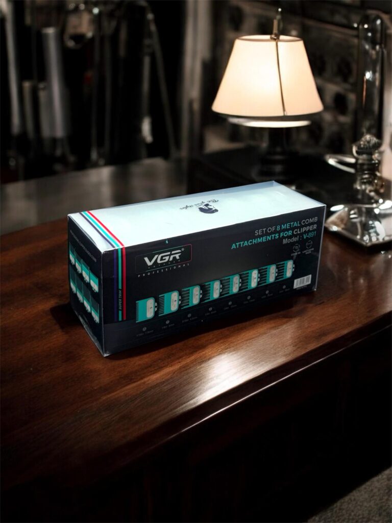 VGR V-891 Professional Metal Clipper Guide Comb Set (8 PCS)