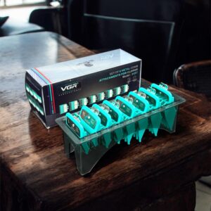 VGR V-891 Professional Metal Clipper Guide Comb Set (8 PCS) - Image 2