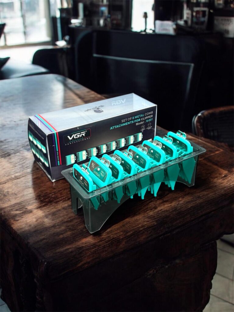 VGR V-891 Professional Metal Clipper Guide Comb Set (8 PCS)