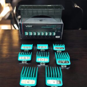 VGR V-891 Professional Metal Clipper Guide Comb Set (8 PCS) - Image 3