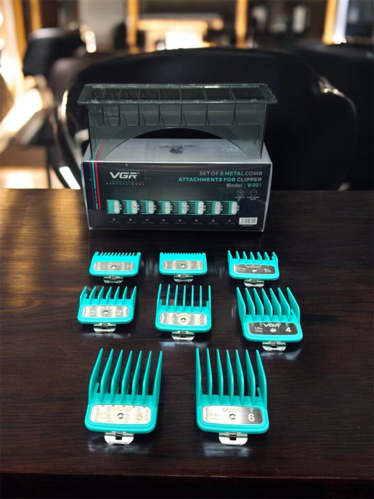 VGR V-891 Professional Metal Clipper Guide Comb Set (8 PCS)