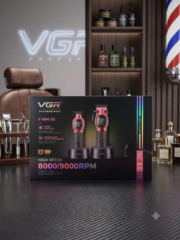 VGR V-886 S2 Professional Hair Clipper & Trimmer Set