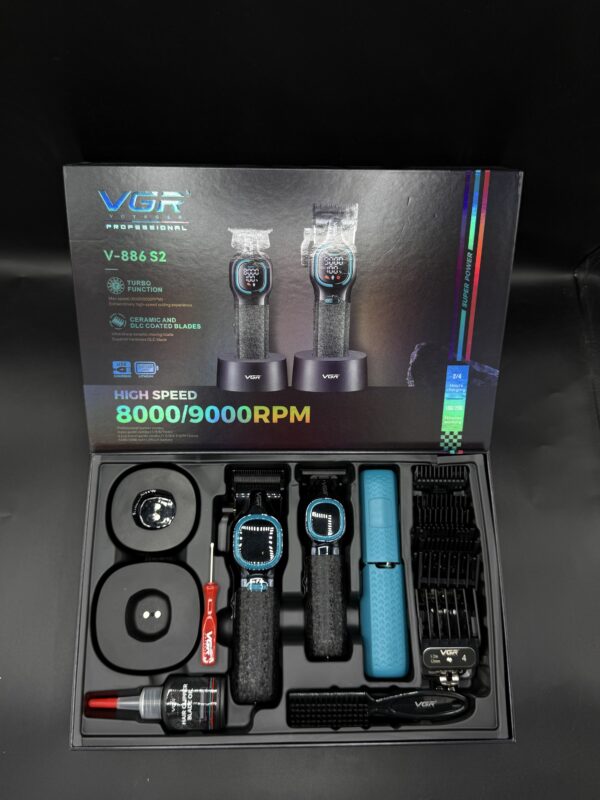 VGR V-886 S2 Professional Hair Clipper & Trimmer Set