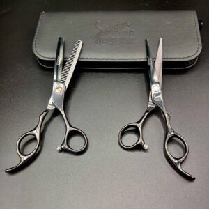 Jaguar Scissors Set in black
