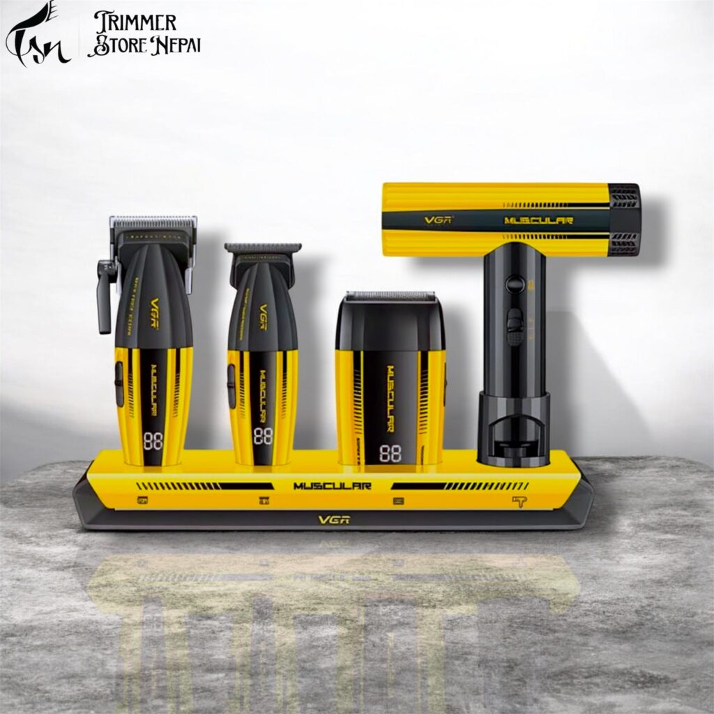 VGR Muscular V-285 S4 Professional 4-in-1 Barber Kit