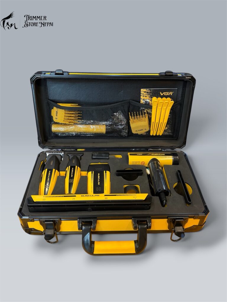 VGR Muscular V-285 S4 Professional 4-in-1 Barber Kit