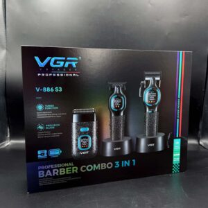 VGR V-886 S3 Professional 3-in-1 Barber Combo Kit - Image 1