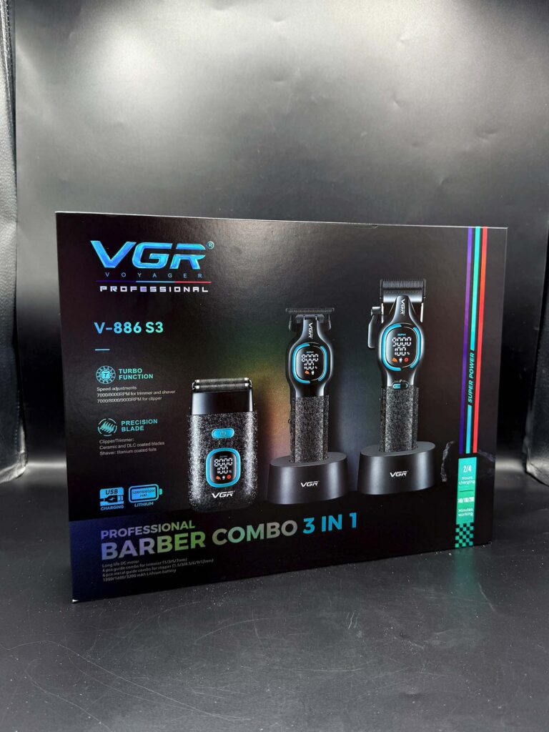 VGR V-886 S3 Professional 3-in-1 Barber Combo Kit