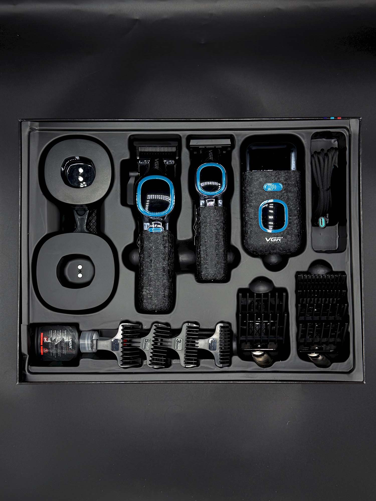 VGR V-886 S3 Professional 3-in-1 Barber Combo Kit - Image 2