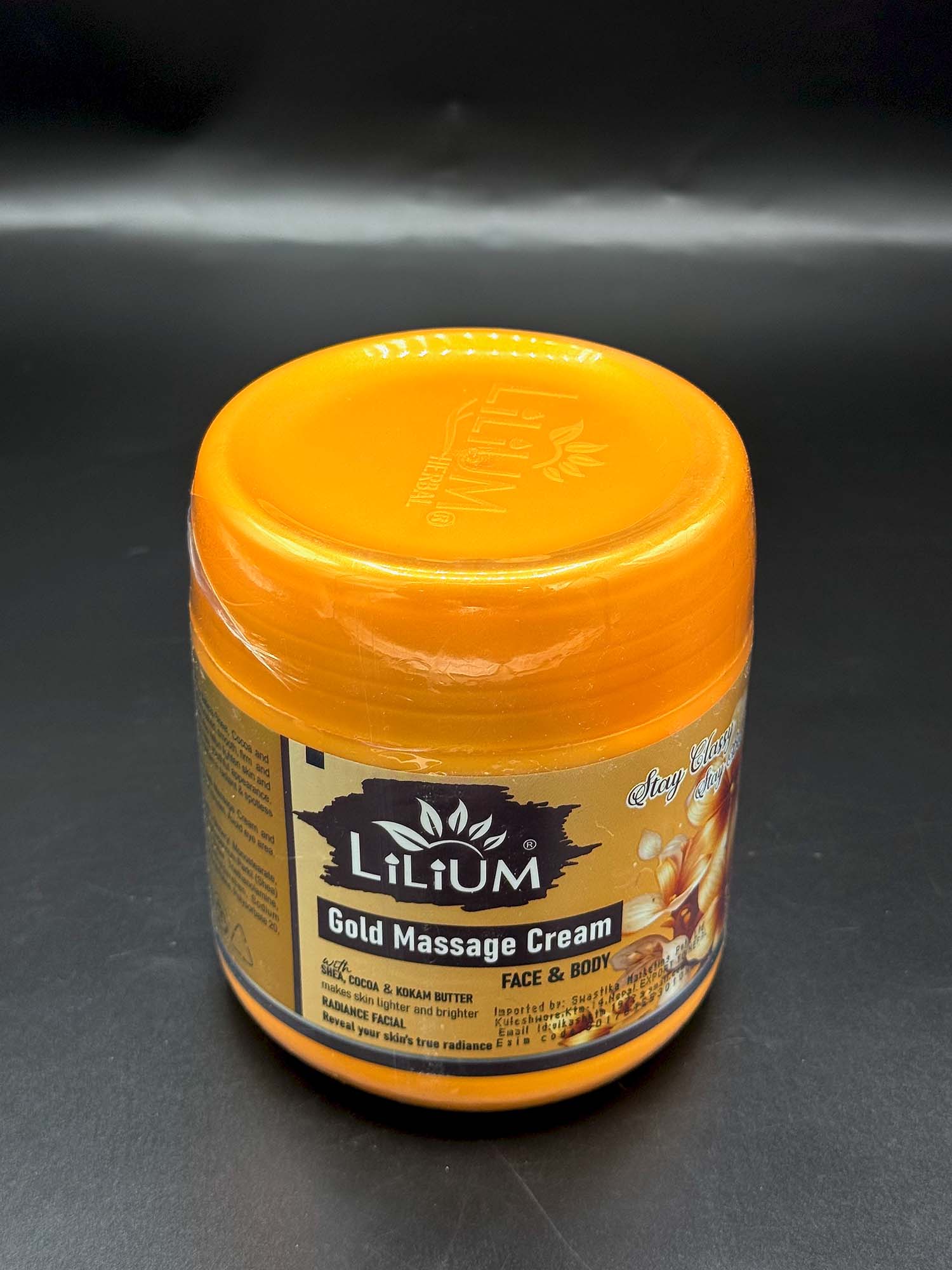 Lilium Gold & Diamond Massage Cream – Face & Body - Image 2